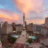 Indianapolis Indiana Daylight in Monument Circle