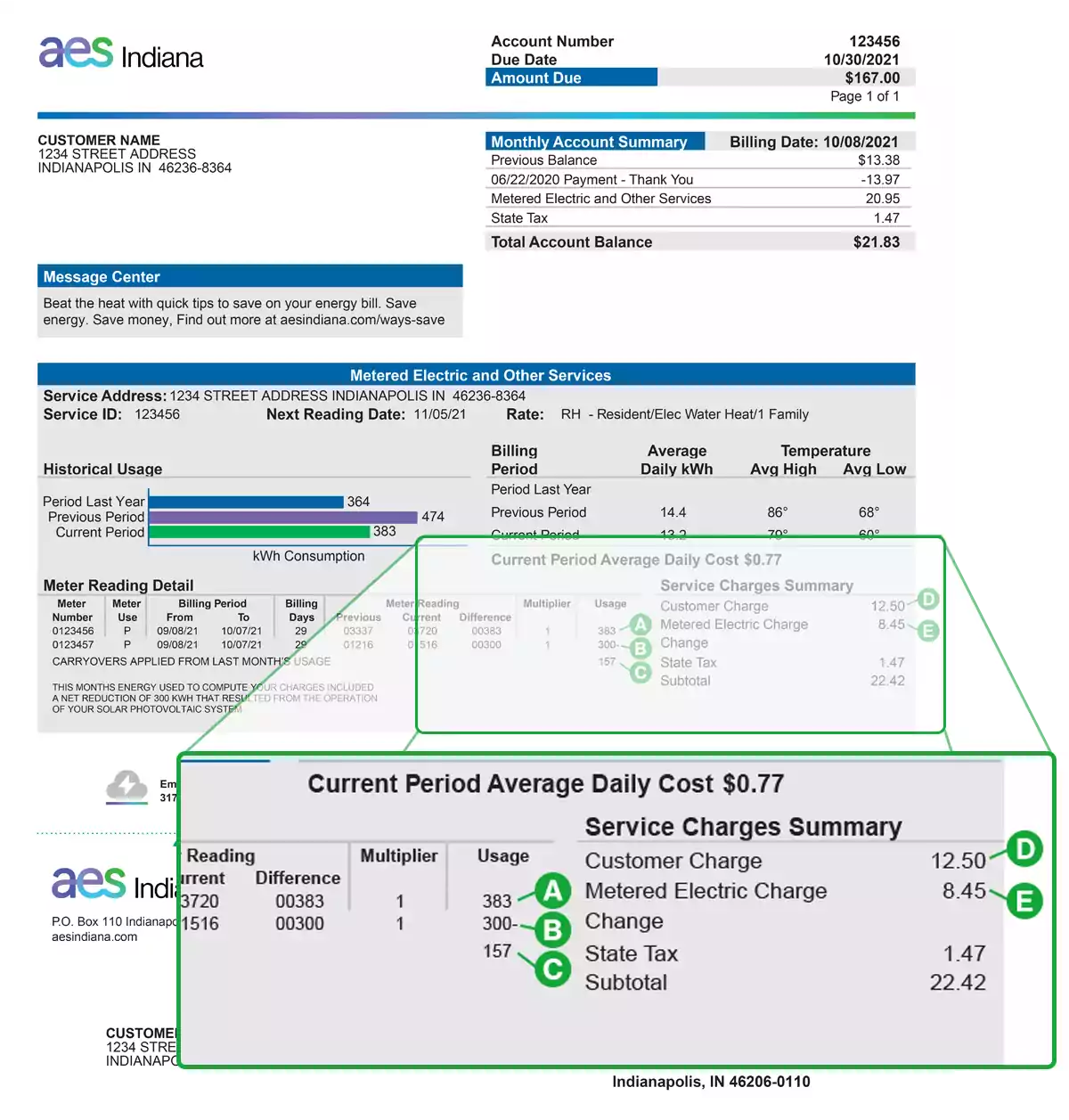 Your net metering bill AES Indiana