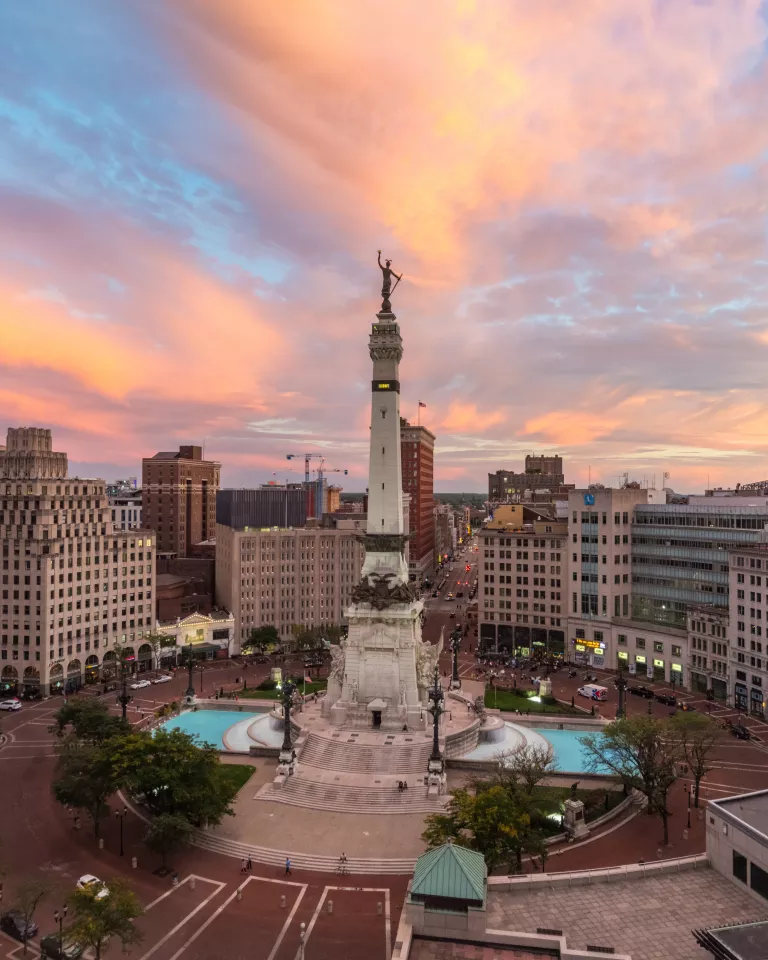 Indianapolis Indiana Daylight in Monument Circle