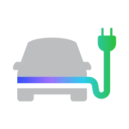 Electric vehicle icon
