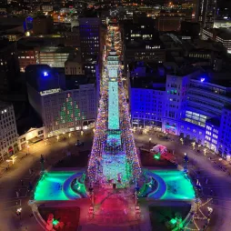 circle of lights holiday