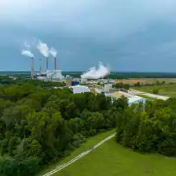 Petersburg - Air View of Plant in Operation